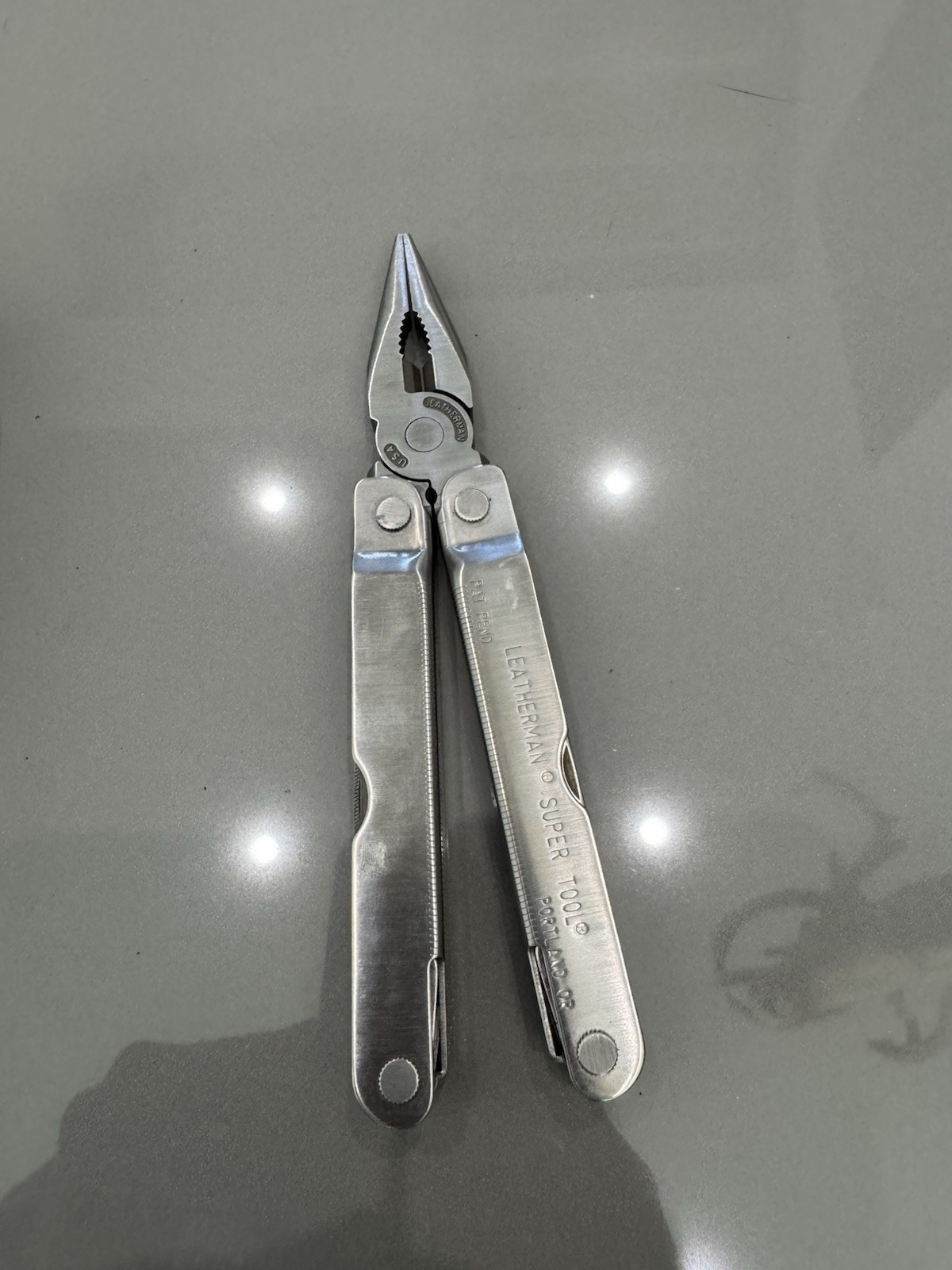 Leatherman Super Tool 1995 Vintage with Original Leather Sheath, USA Made