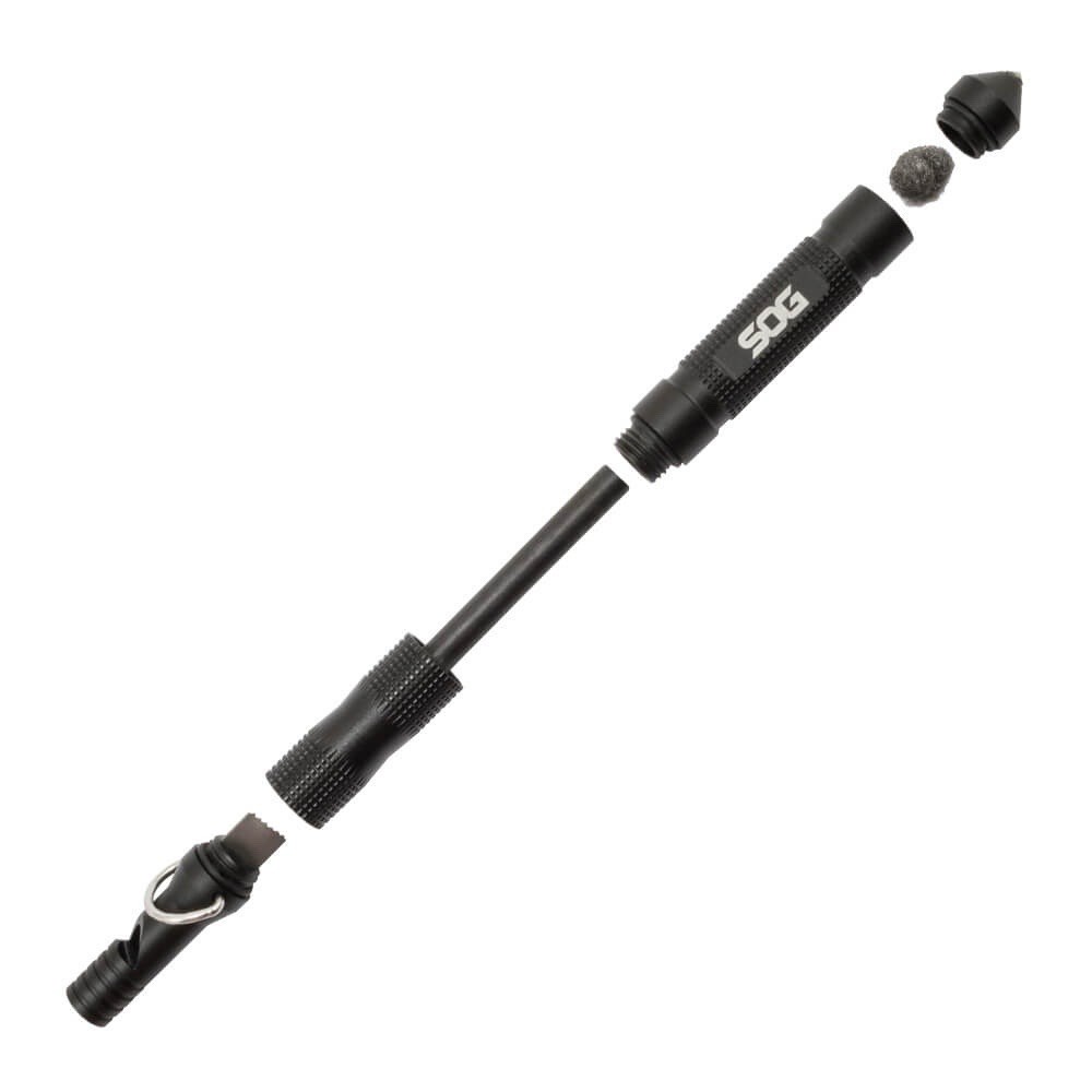 NEW SOG Flint Survival & Defense Tool Safety Whistle Fire Starter Glass Breaker