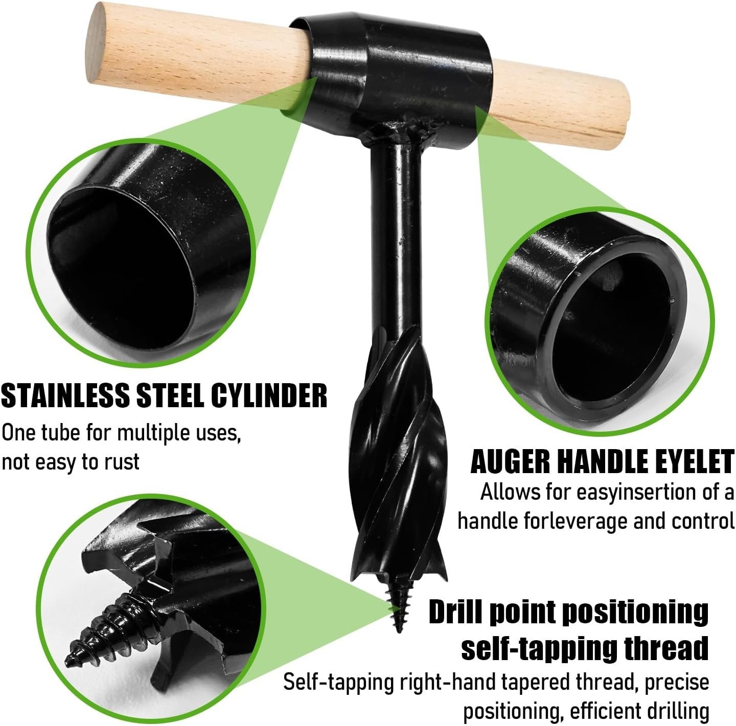 Versatile Pocket Chainsaw & Hand Auger – Perfect for Hiking & Bushcrafting
