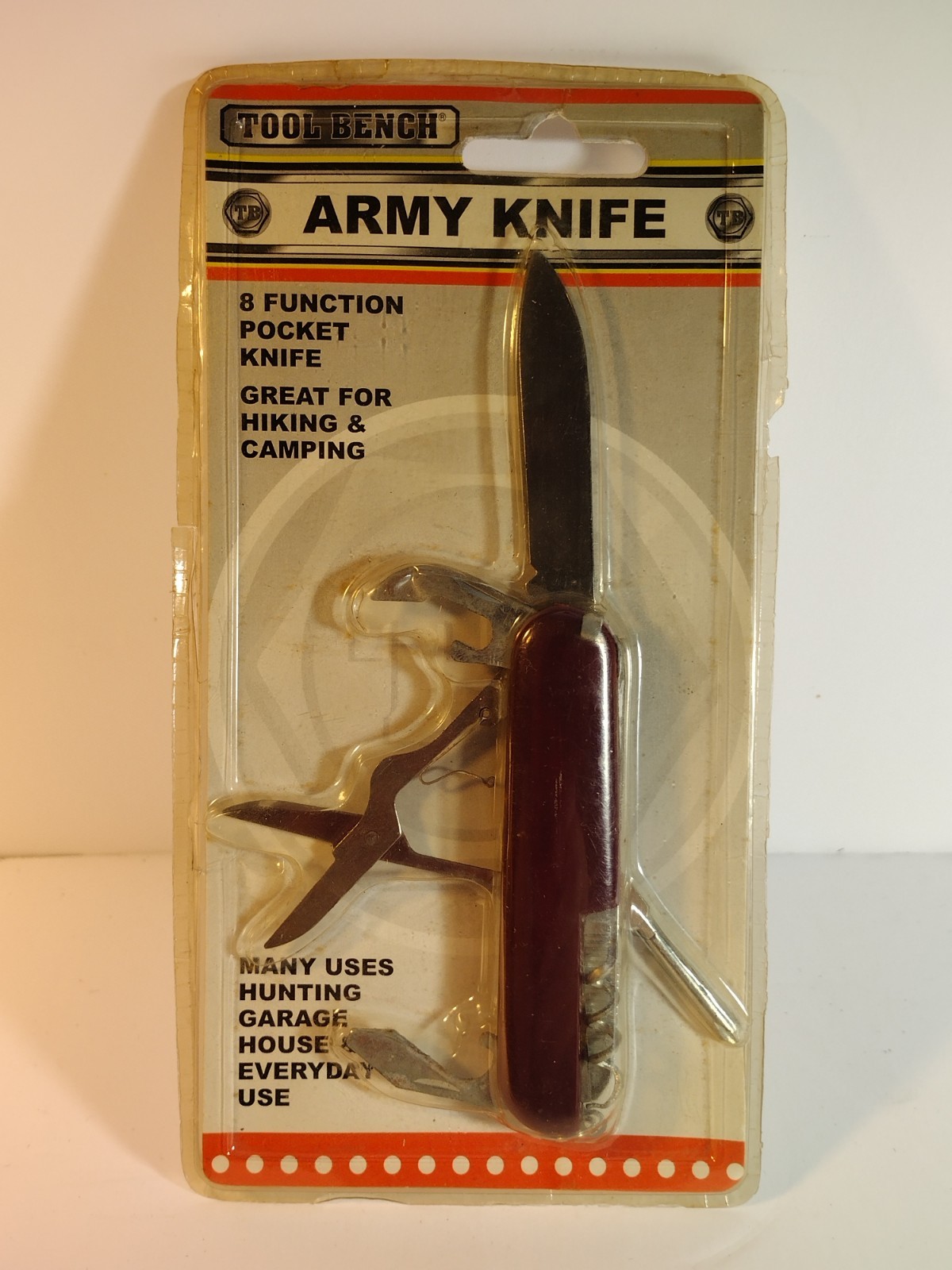 Army Knife~ Tool Bench ~8-in-1 Multitool Pocket Knife~New In Package