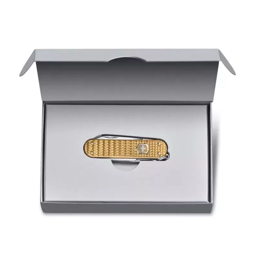 Victorinox Swiss Army Classic SD Precious Alox Gold Pocket Knife