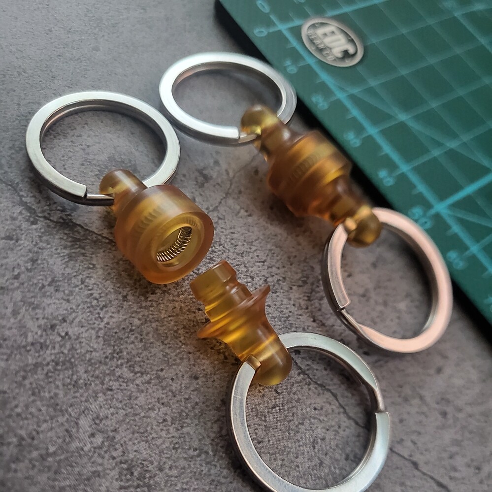Polyetherimide Quick Release Swivel Keychain Pull Apart Detachable Key Ring EDC