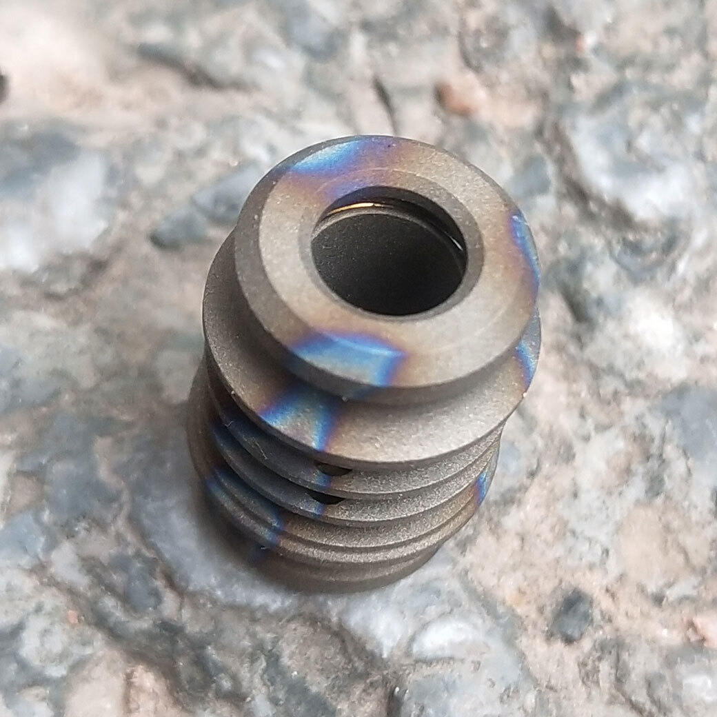 Titanium Alloy Folding Knife DIY Cool Lanyard Bead Umbrella Rope Tool Pendant