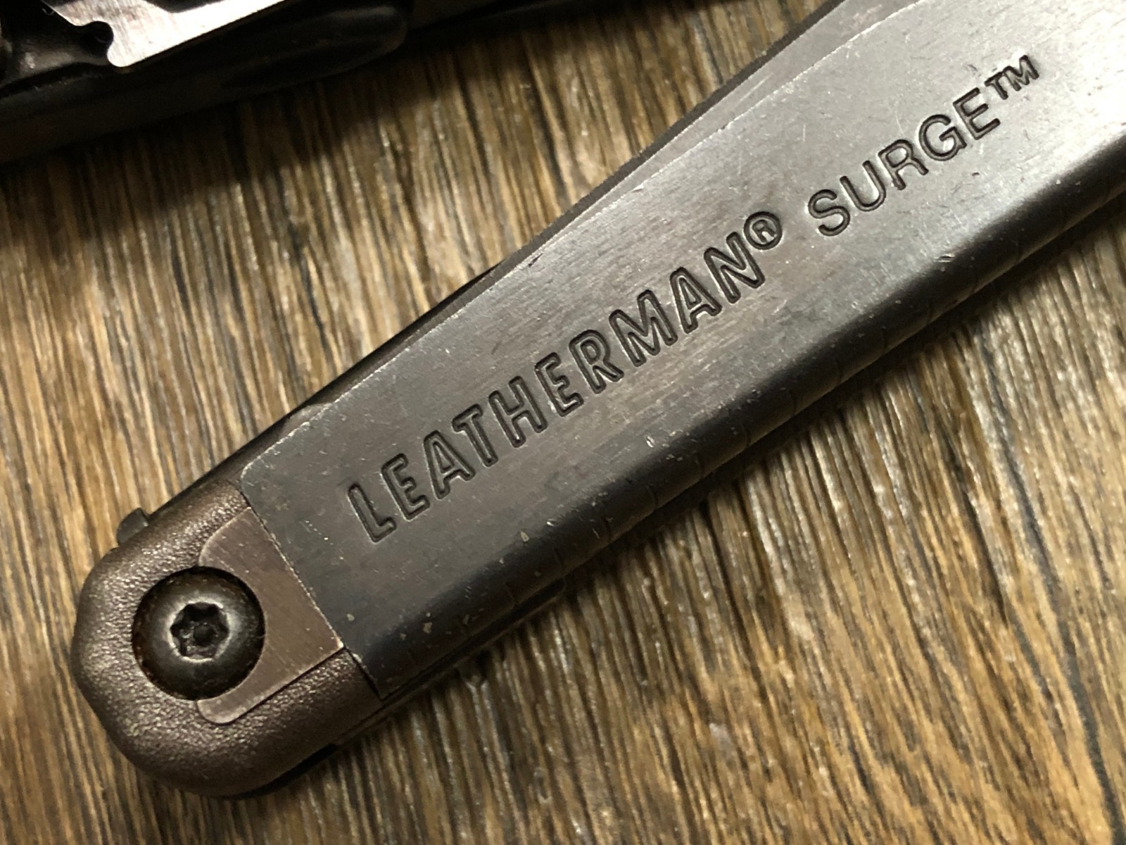 2008 Leatherman USA Surge Black Oxide Folding Multi-Tool Pliers & MOLLE Sheath