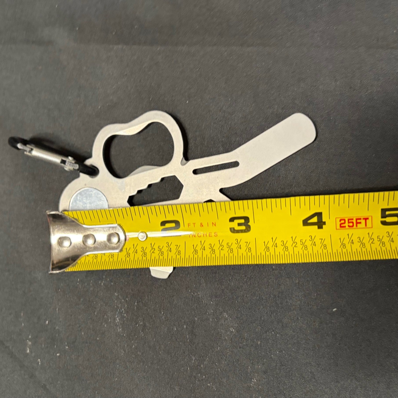 UST Brands Tool A Long Keychain Multi Tool Bottle Opener Pry Bar Wrench EDC