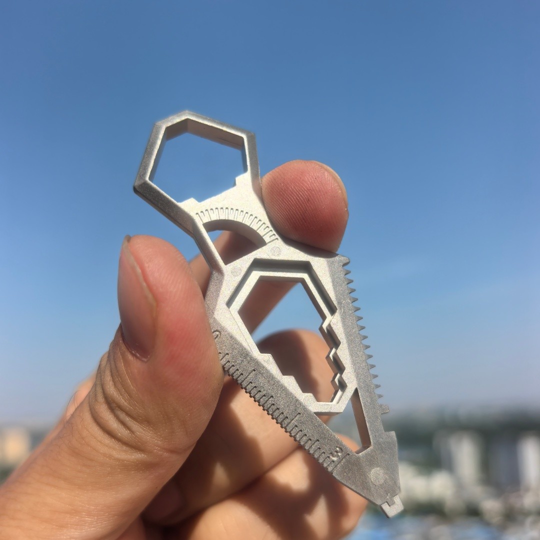 440C Stainless Steel Multi Tool 10in1 EDC Pry Bar Survival Gear.