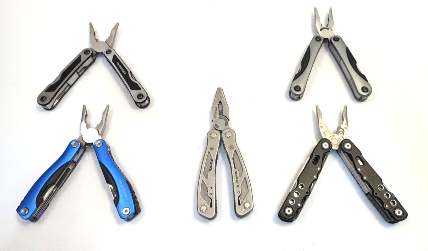 Lot of 5 Multi Tools Husky Protocol Stanly Rover Tac Multi Tool