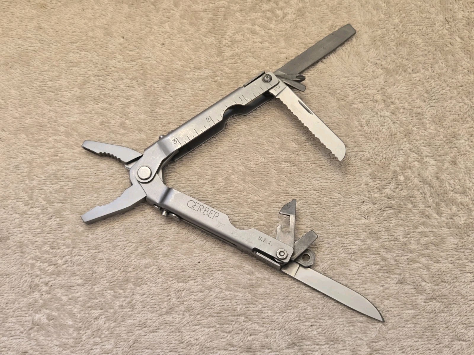 Vintage Early Gerber Multi-Plier Multi-Tool Knife, Blunt Nose Pliers