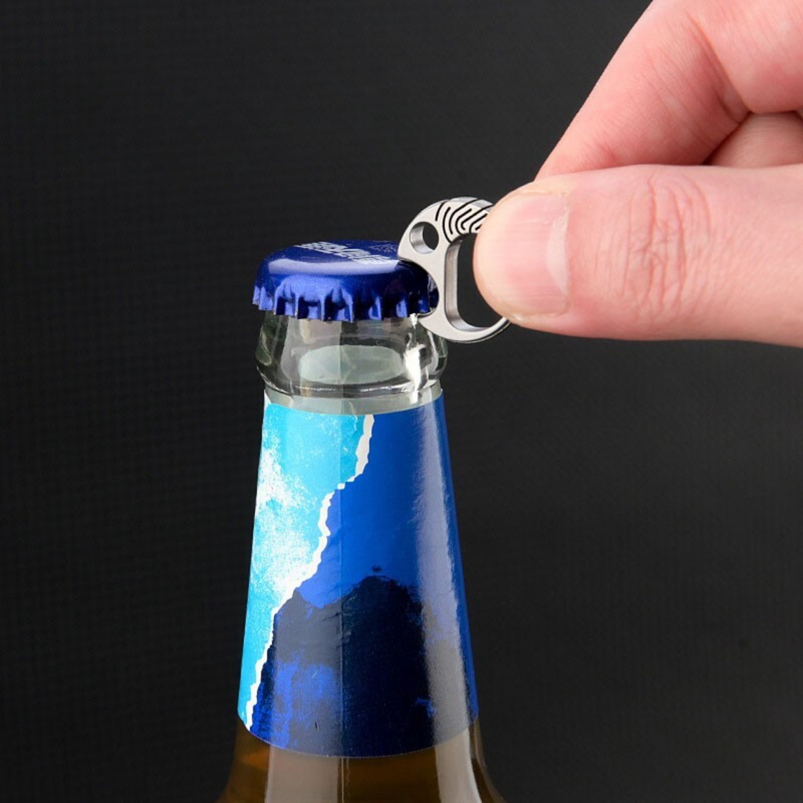 Mini Titanium Key Chain Carabiner Opener Outdoor Travel Size Hanging Buckle EDC