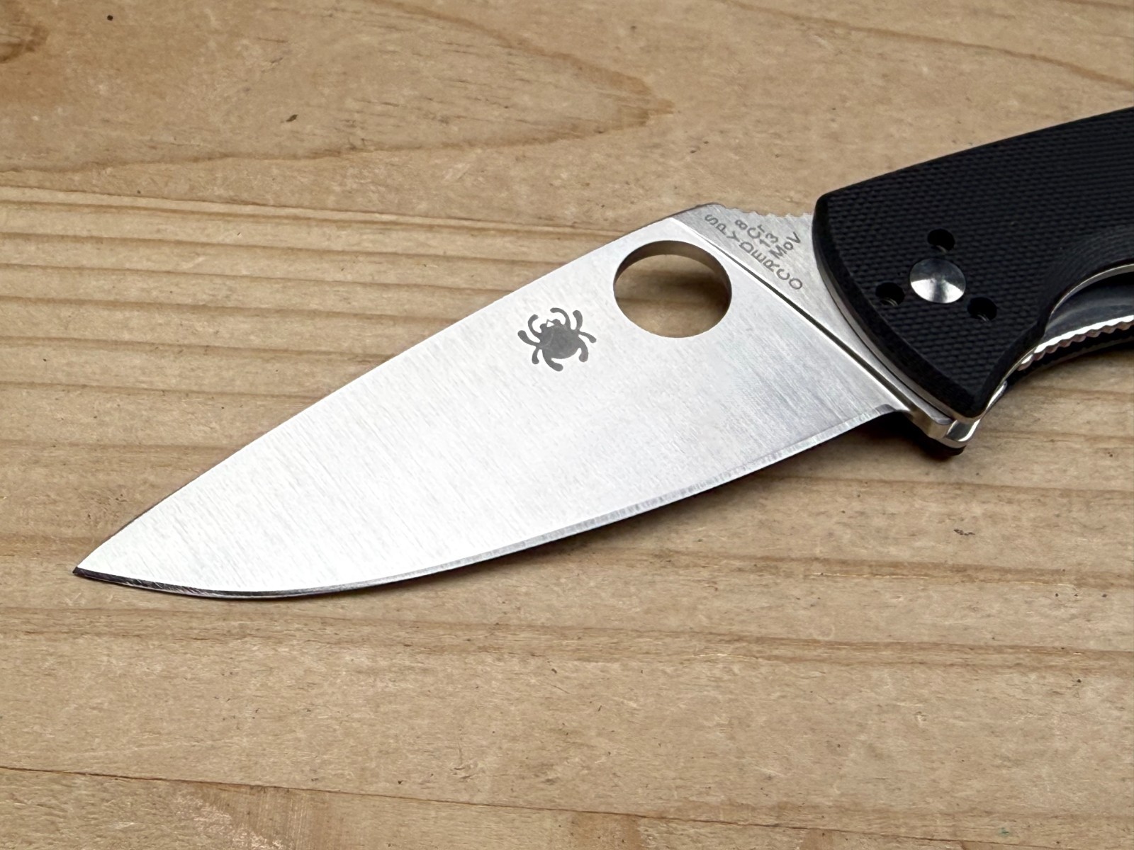 Spyderco Tenacious 8Cr13MoV Straight Edge Black G-10 Blade Folding Pocket Knife