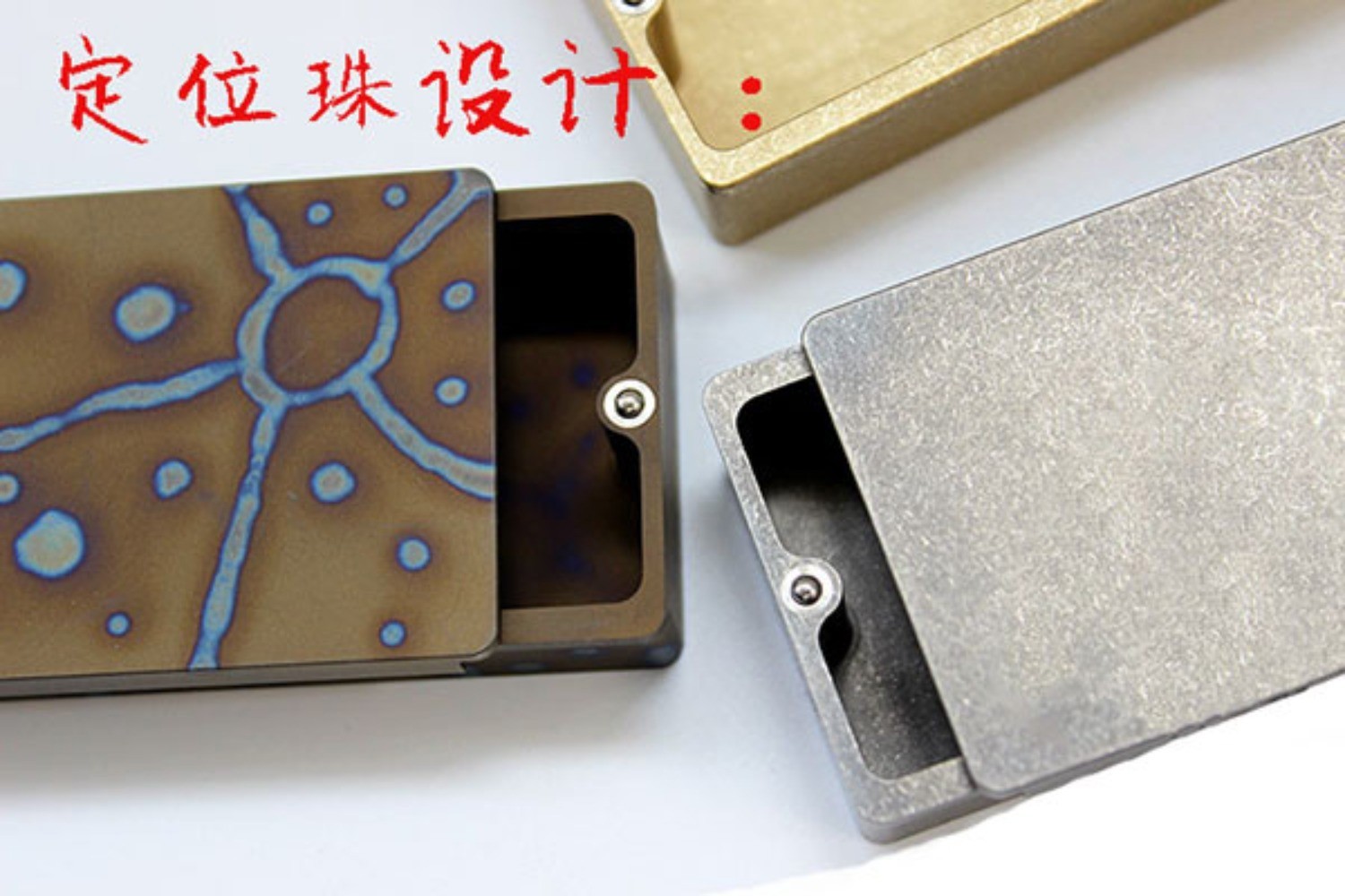 Brass / Titanium Alloy EDC Outdoor Storage Box Sealing Holder Container Case Box