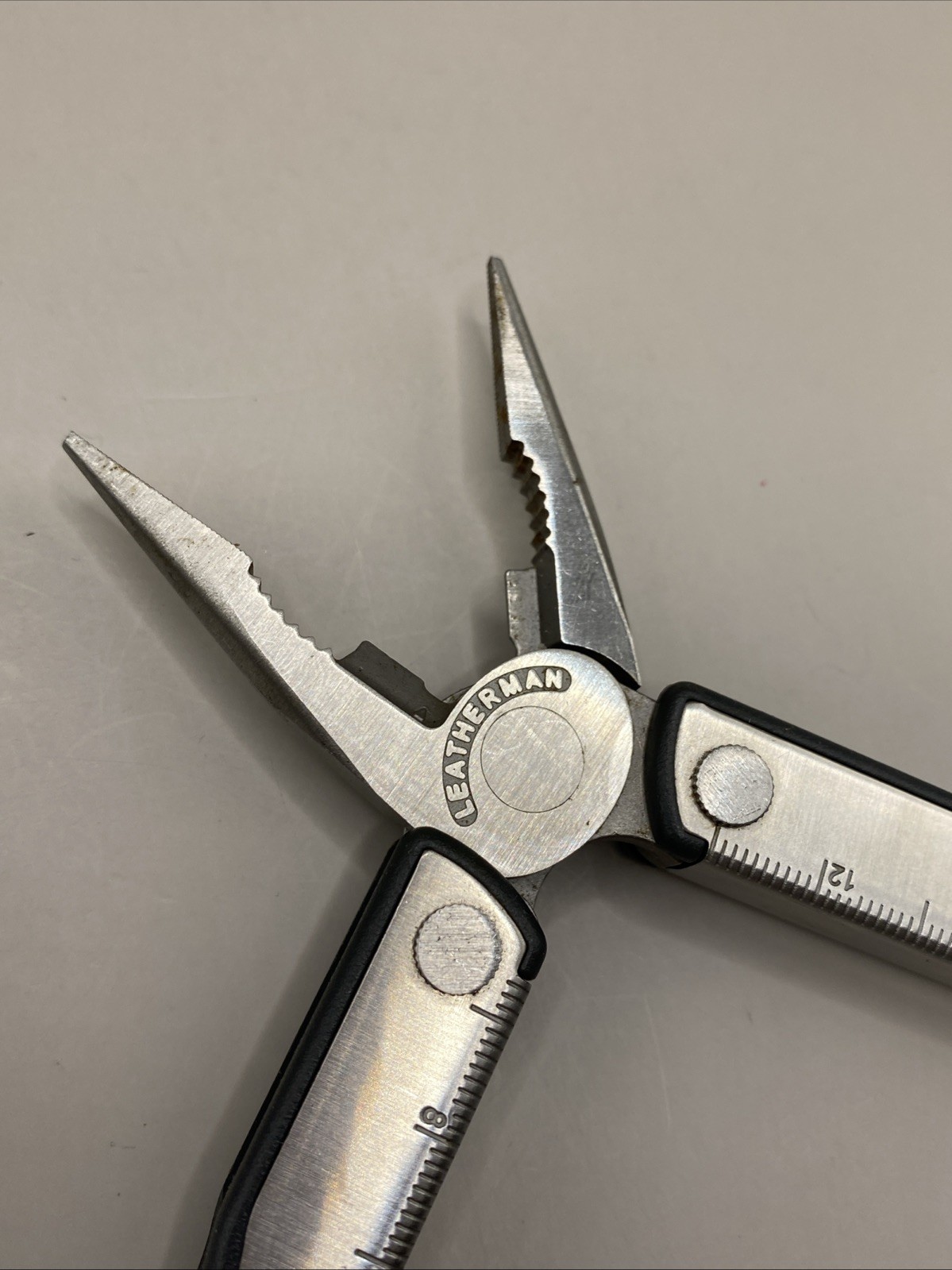 Vintage Leatherman Kick 12 Tools Retired with Leather Case Great!