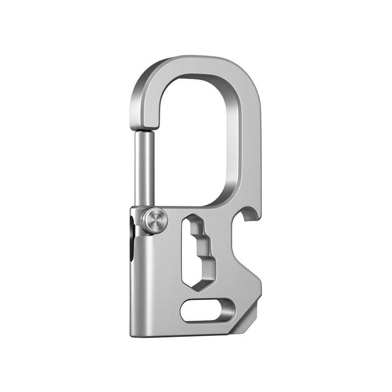 EDC Titanium Mechanic Key Chain Carabiner Bottle Opener Outdoor Multi Tools