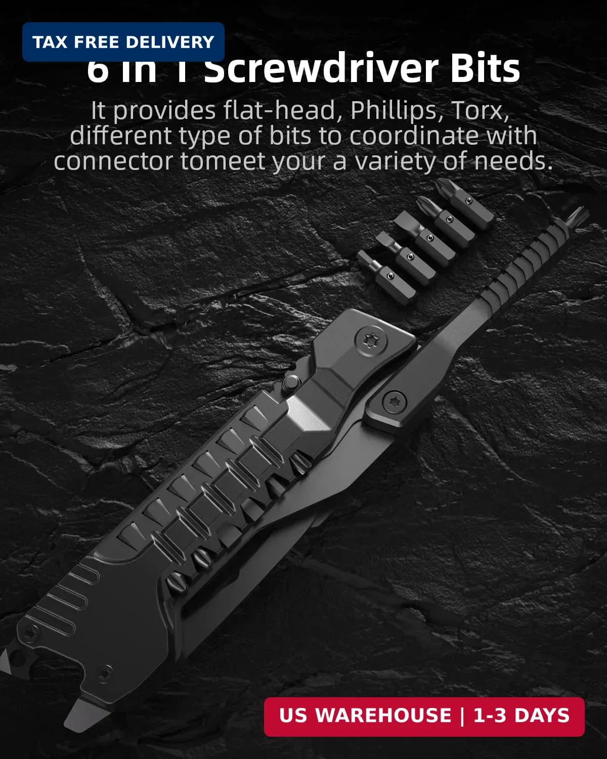 Multitool Knife 17 in 1Fire Starting Sticks, Bottle Opener, Saw Screwdrivers Bot