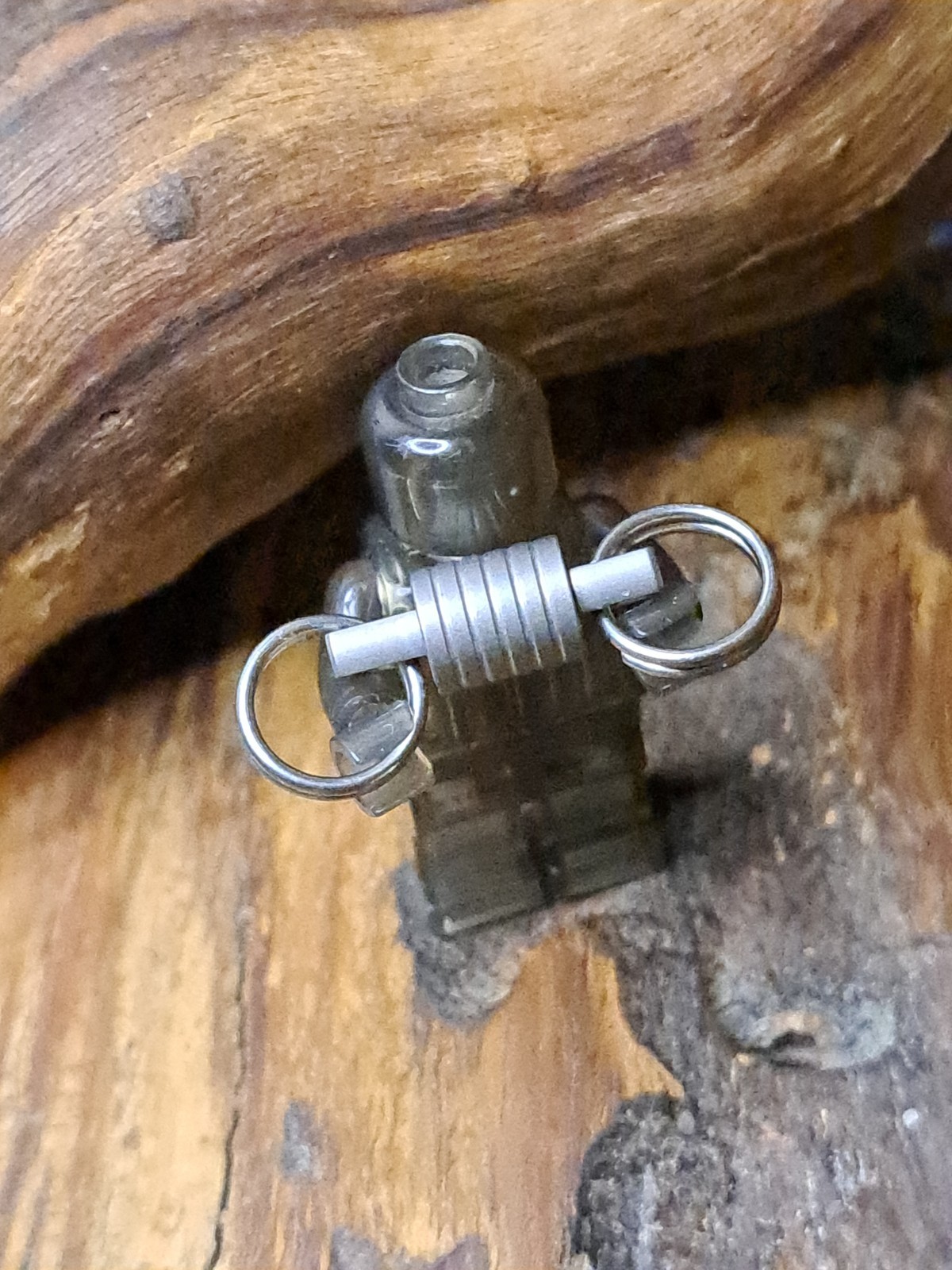 Super Mini Titanium Swivel With 10mm Titanium Keyrings