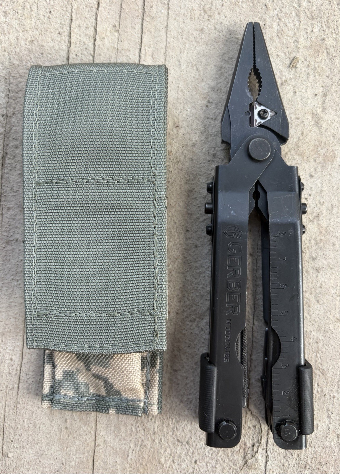 GERBER MP600 MULTI-PLIER TOOL MILITARY, HUNTERS BLACK OXIDE W/ACU CASE/POUCH EXC