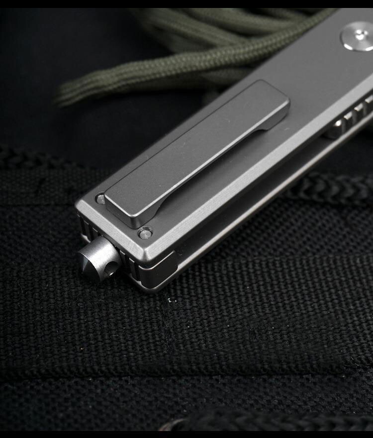 Titanium S35VN Blade Folding Pocket Knife Bottle Opener Outdoor Camping EDC Tool