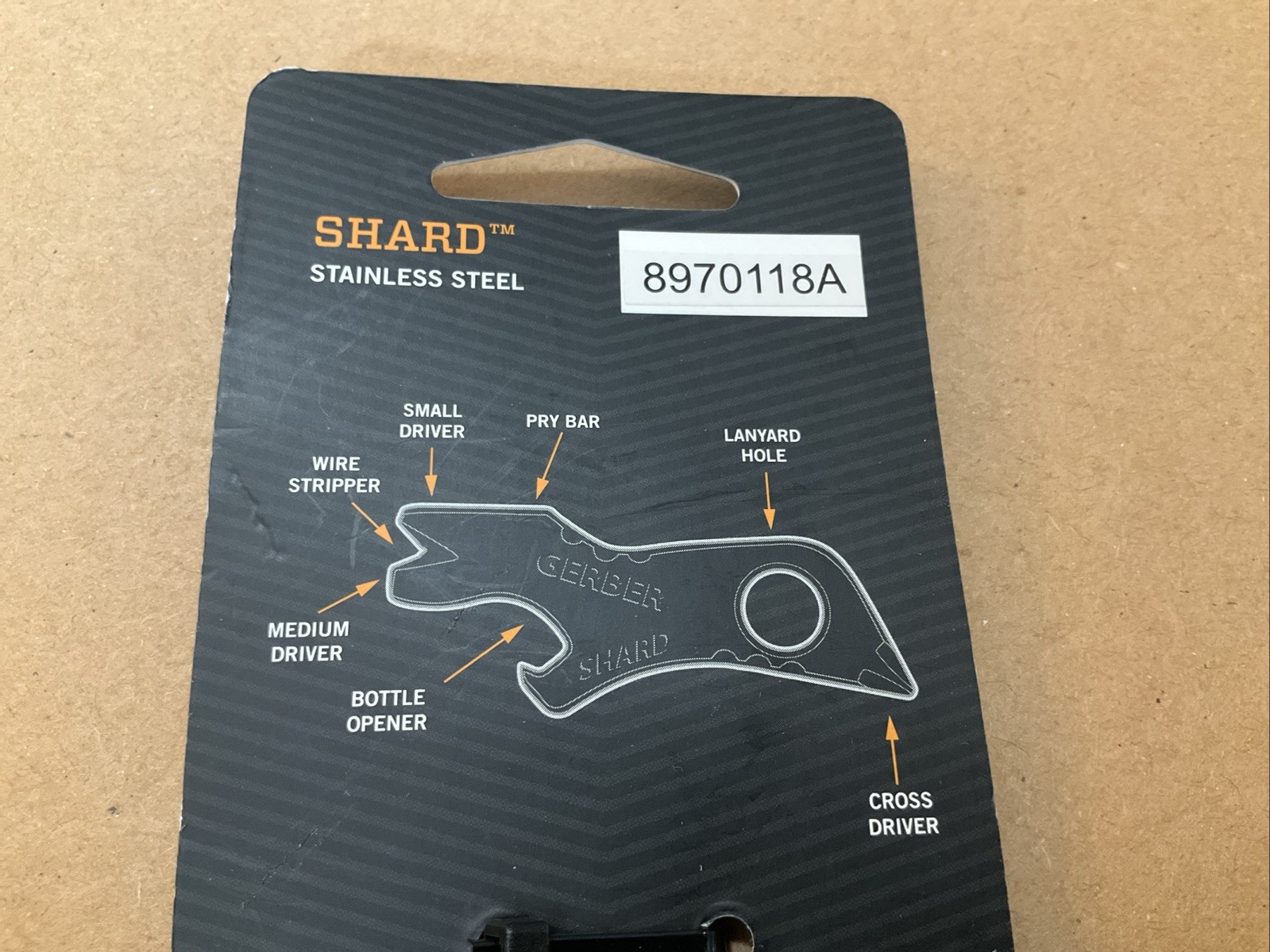 Gerber Shard Mini Multi-Tool Keychain 7 Tool Functions RARE OLIVE GREEN COLOR