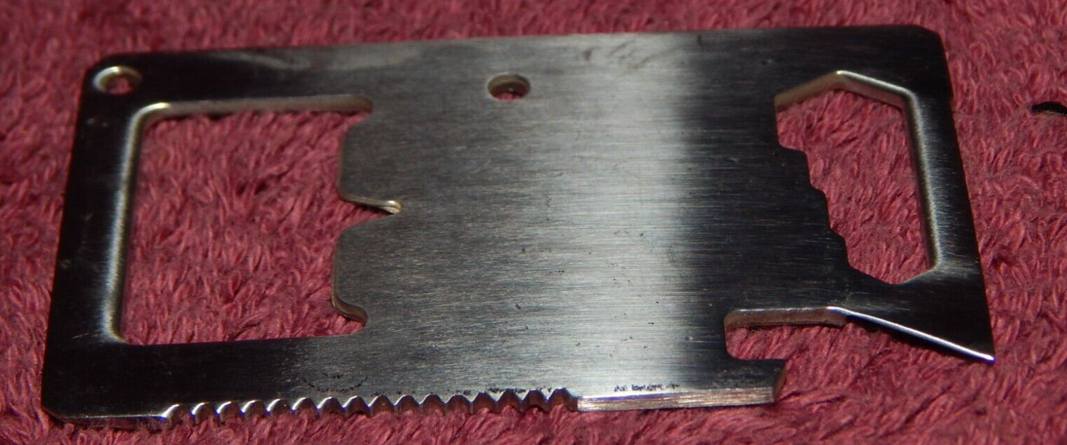 Rostfrei Multipurpose Pocket Survival Tool Stainless Steel + Case Instructions