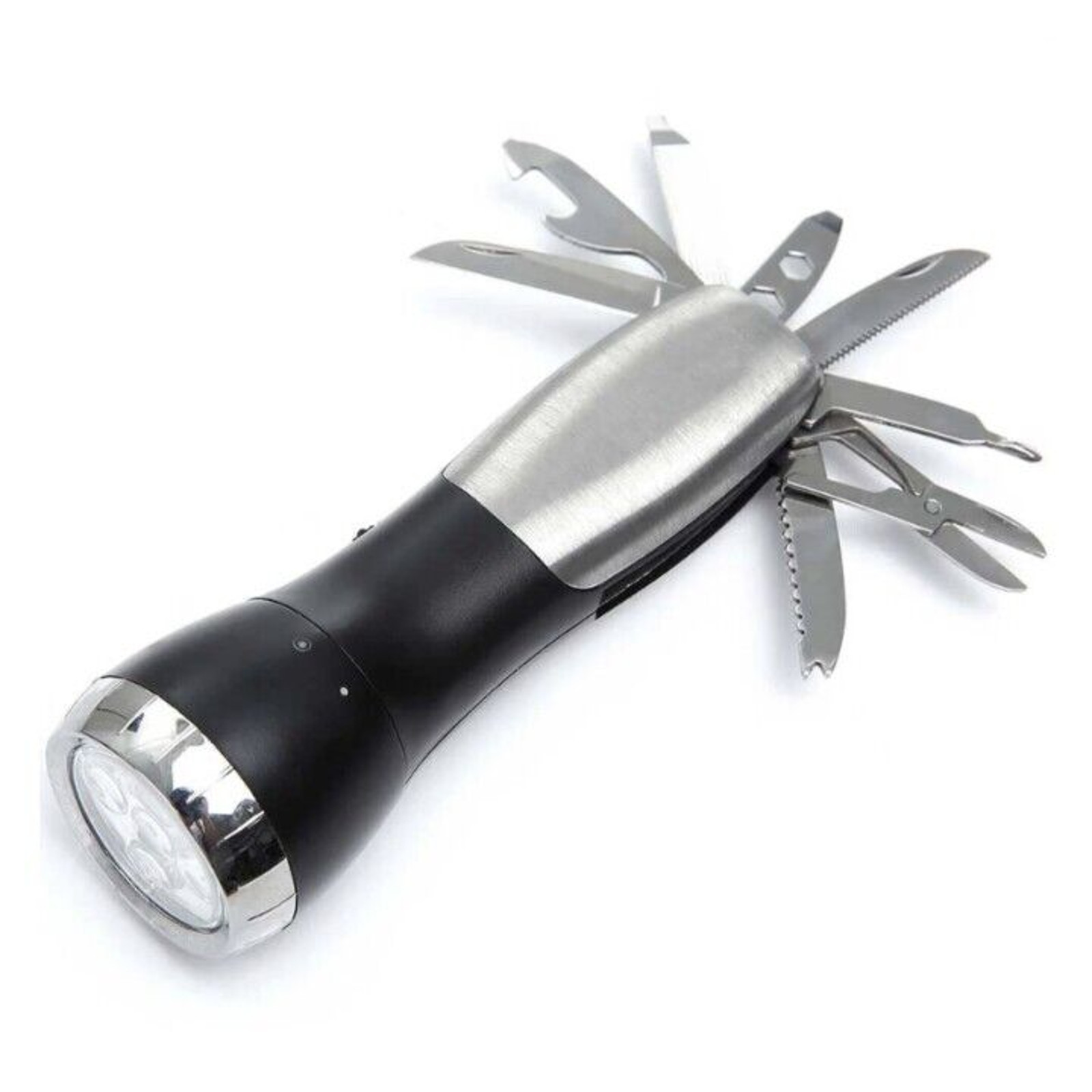 Mad Man 10 Function Flashlight Survival Tool Include Scissors Hex Keyes Knife