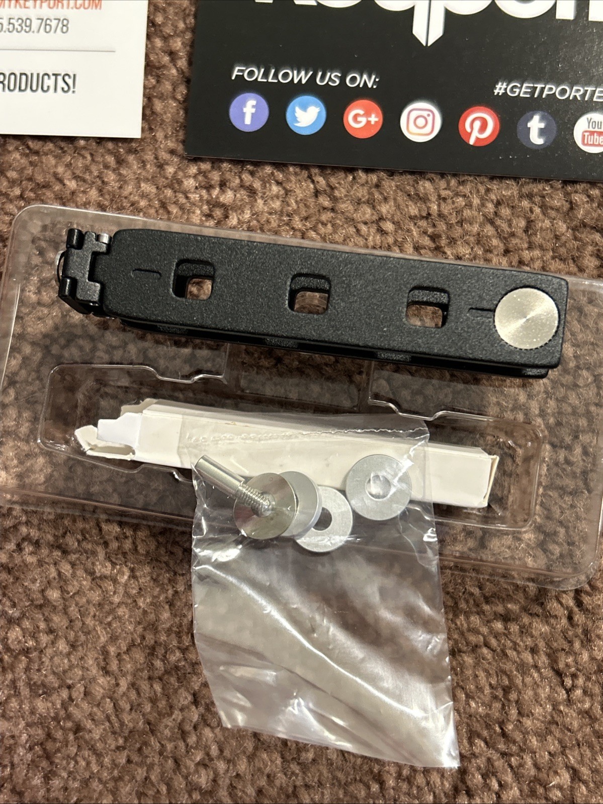 Keyport Pivot 1.0 Minimalist Key Organizer Aluminum Black New Open Box