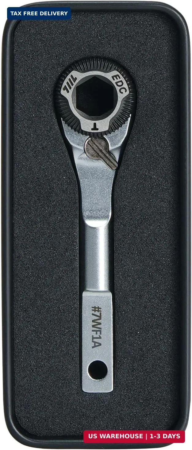 711L EDC Ratchet Wrench for Leatherman Multitools MK2 – Compact Flat End Screwdr