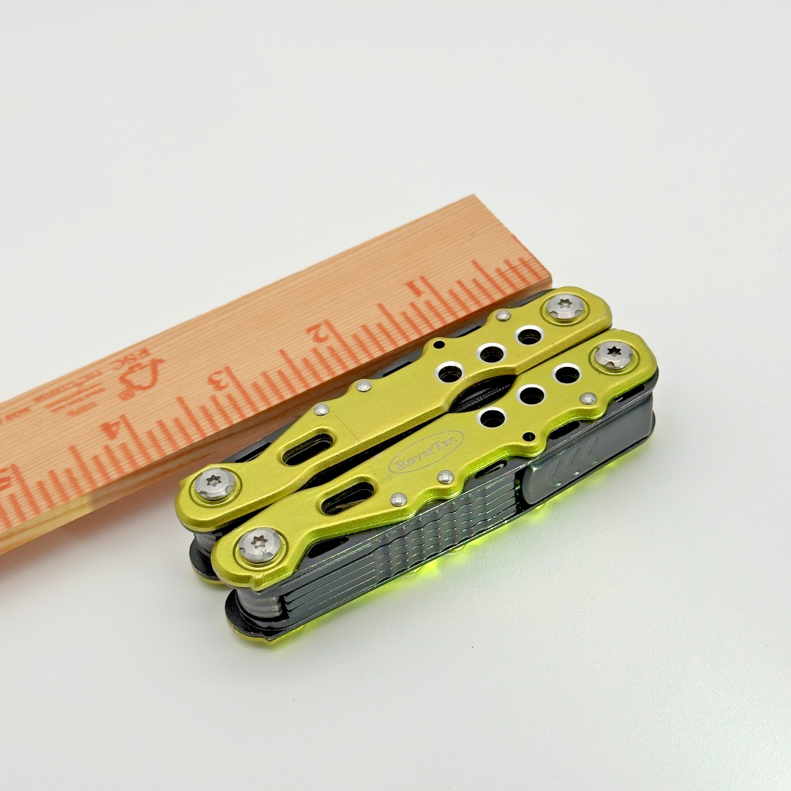 RoverTac Mini Multitool Pliers Knife Bottle Opener Pocket Tool Green Black