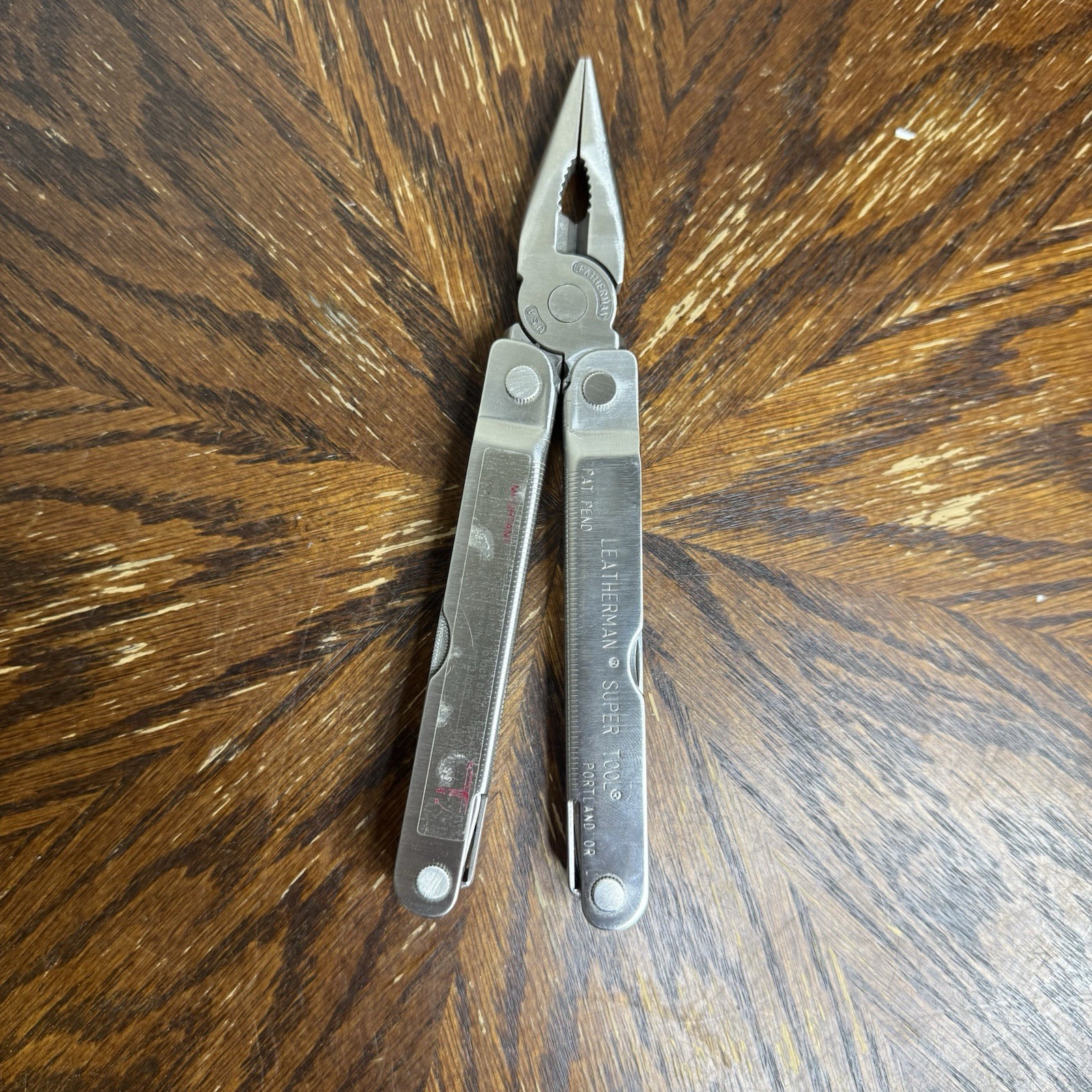 Vintage Pat Pend Leatherman Super Tool & Leather Sheath