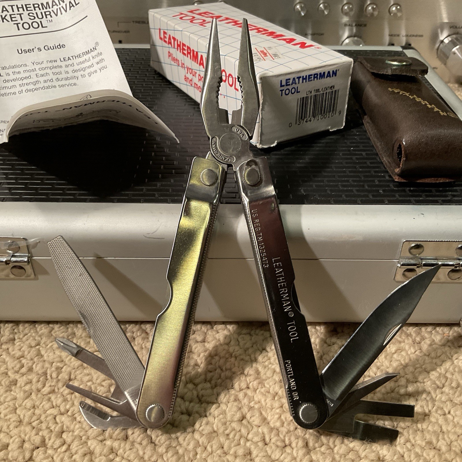 NOS Vintage Leatherman PST Leatherman Pocket Survival Tool Box Paper