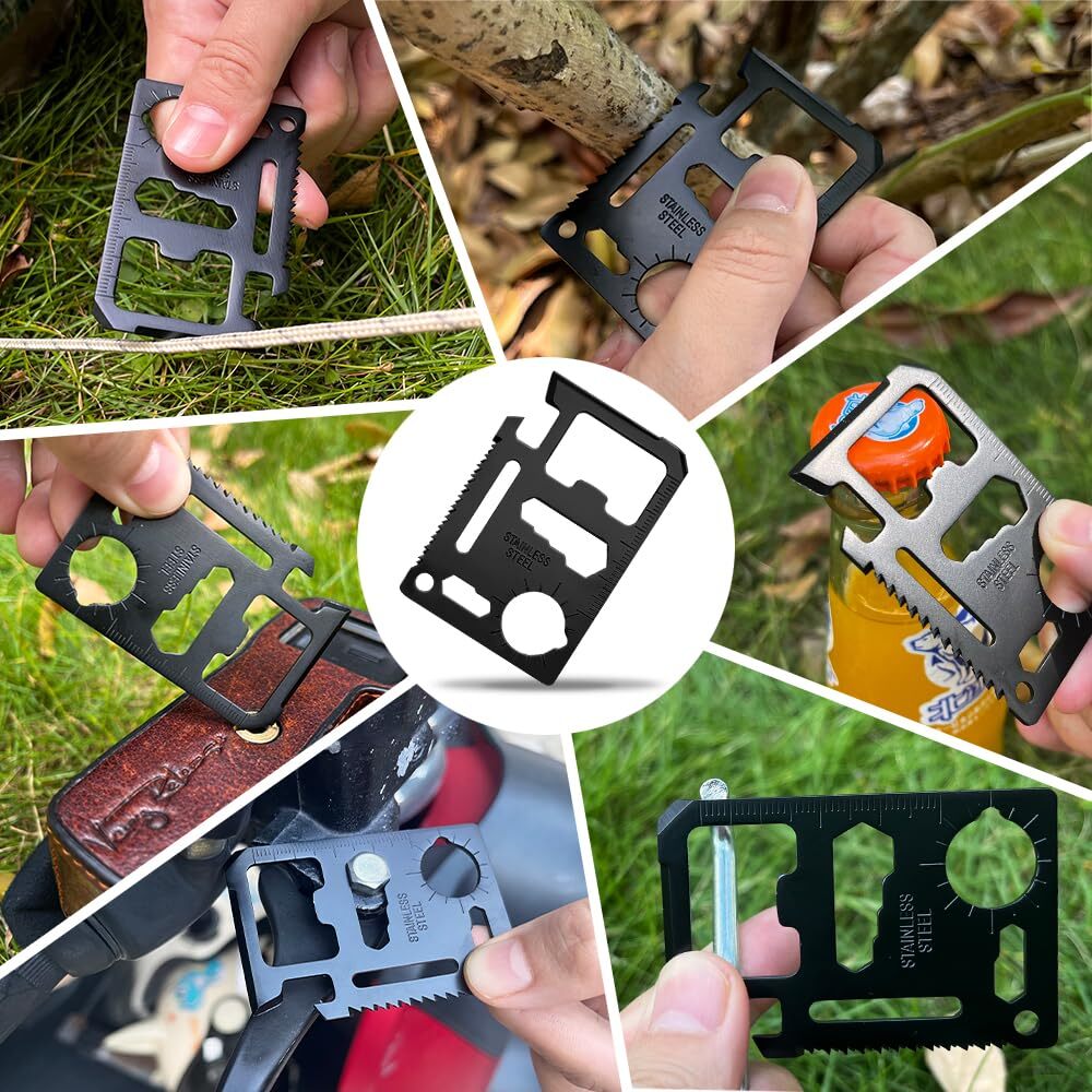 Stocking Stuffers Gifts For Men Dad 18 In 1 Silver Snowflake Multitool & 20 In 1