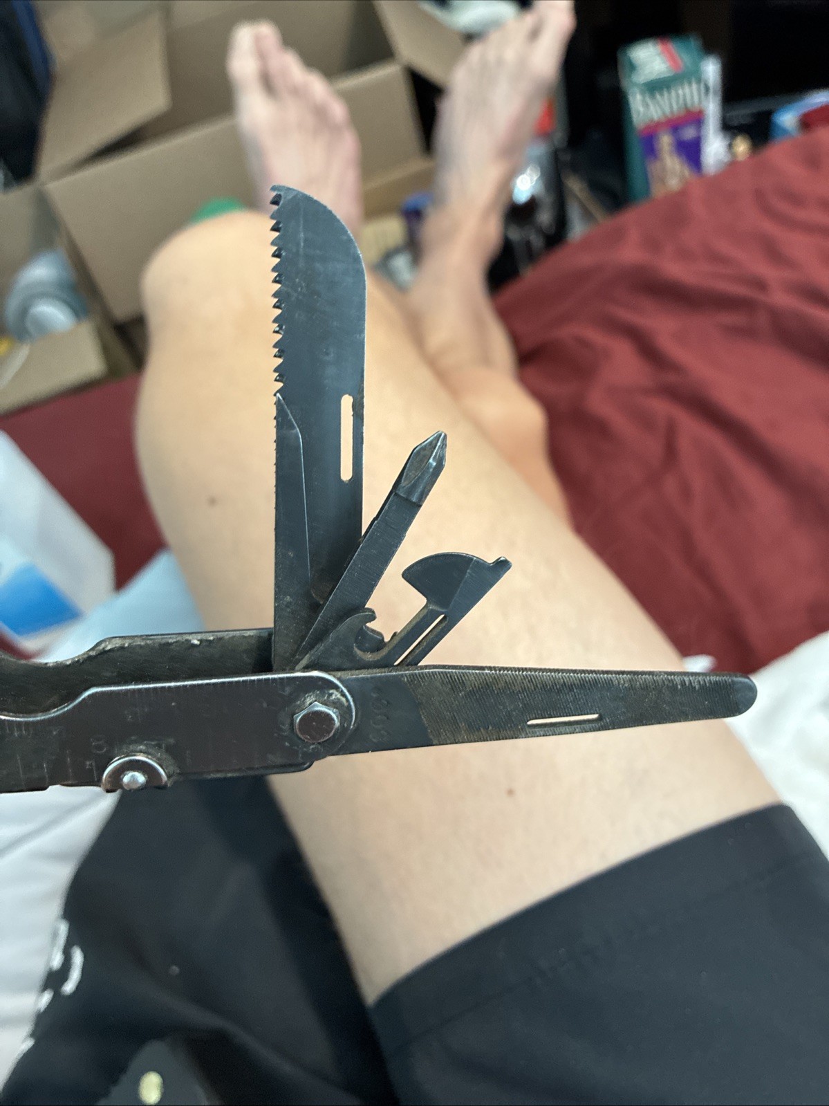 SOG PowerLock Multi-Tool Pocket Knife Pliers Leatherman Sheath