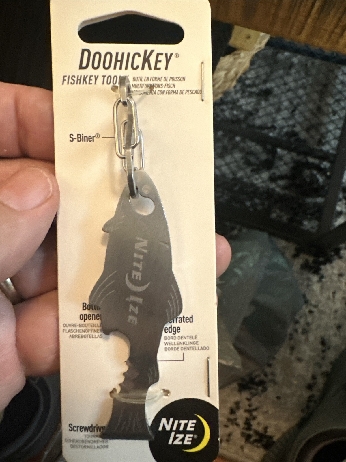 NEW Nite Ize Stainless Steel Multi Tool Keychain With Snap Clip and Screwdriver