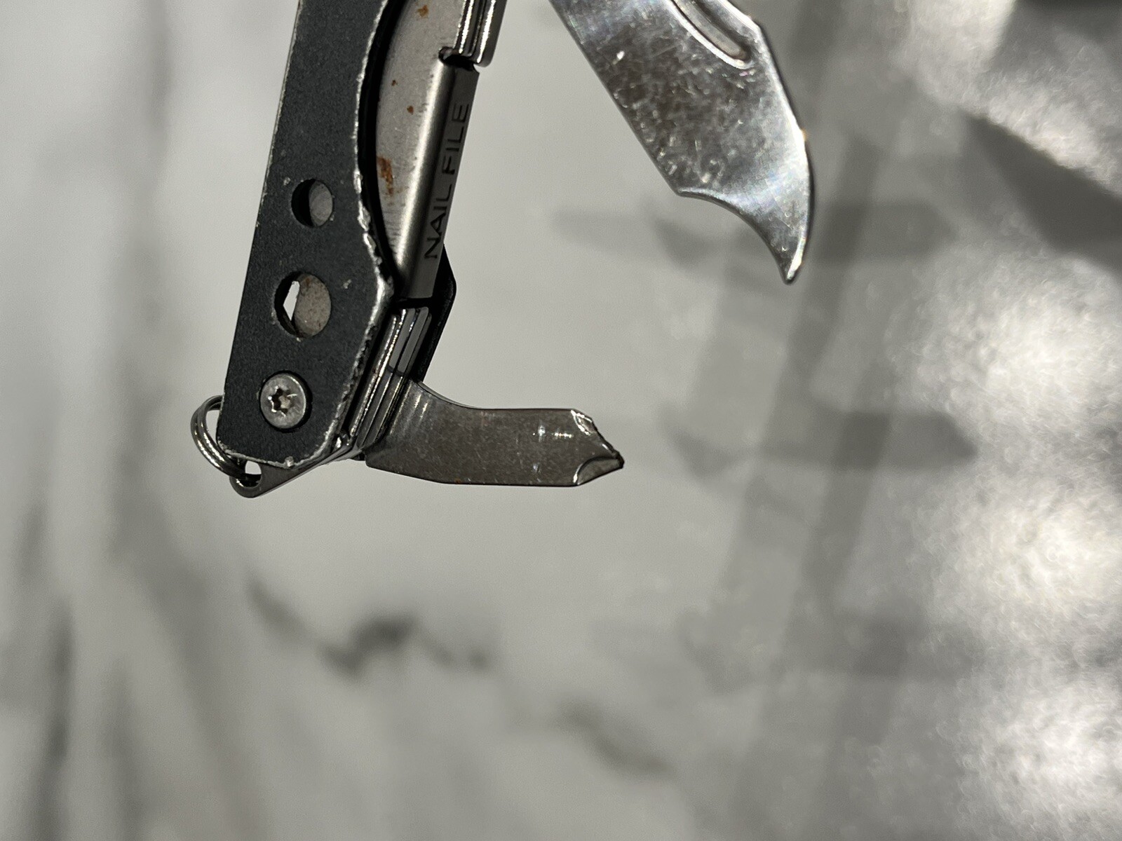 Gerber Clutch Gray Mini Multi Tool Needle nose Plier Wire Cutter Knife File