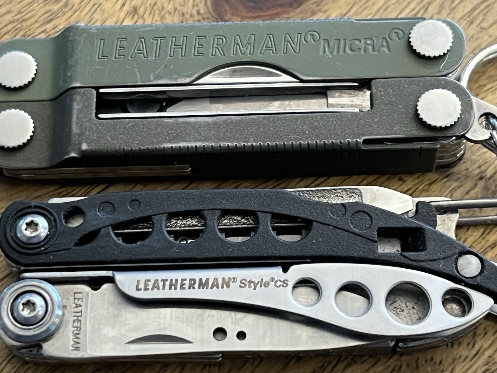 Retired Leatherman Style CS & MICRA Multi Tool Knife Excellent Cond. (Lot Of 2)