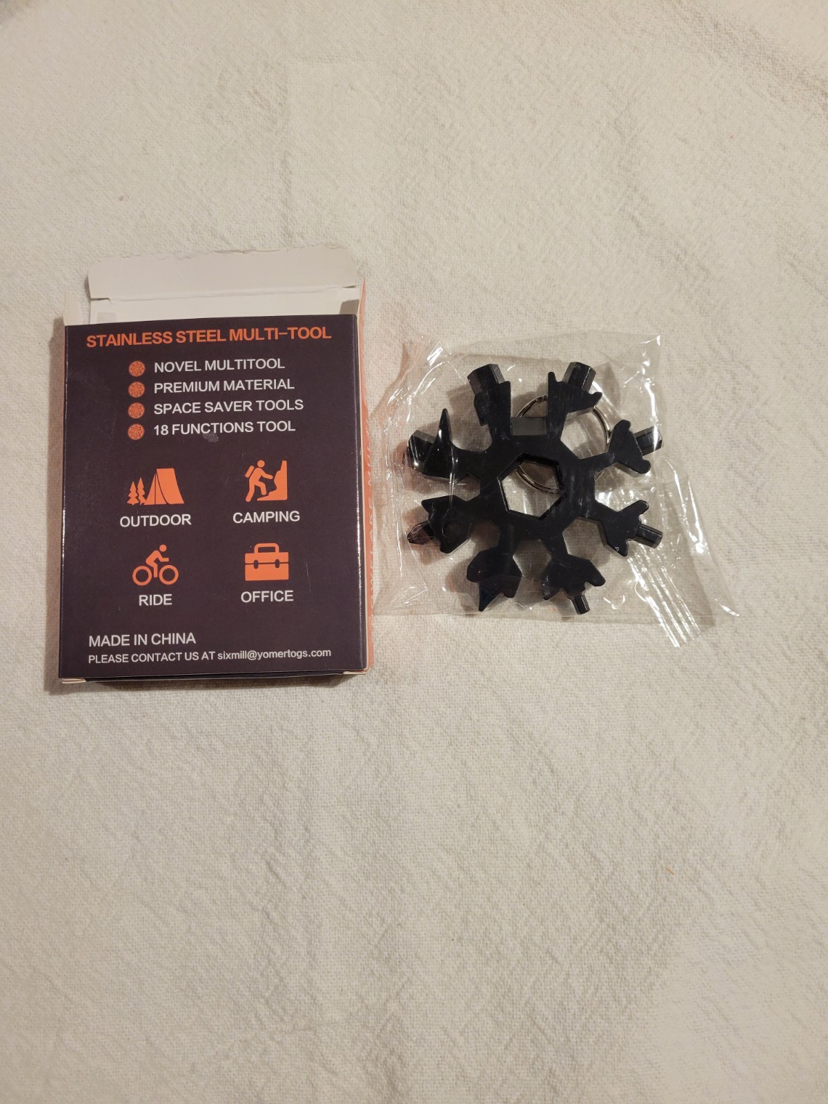 Dad Gifts for Men Adults Gifts for Men 18 in 1 Snowflake Multitool and Card Tool