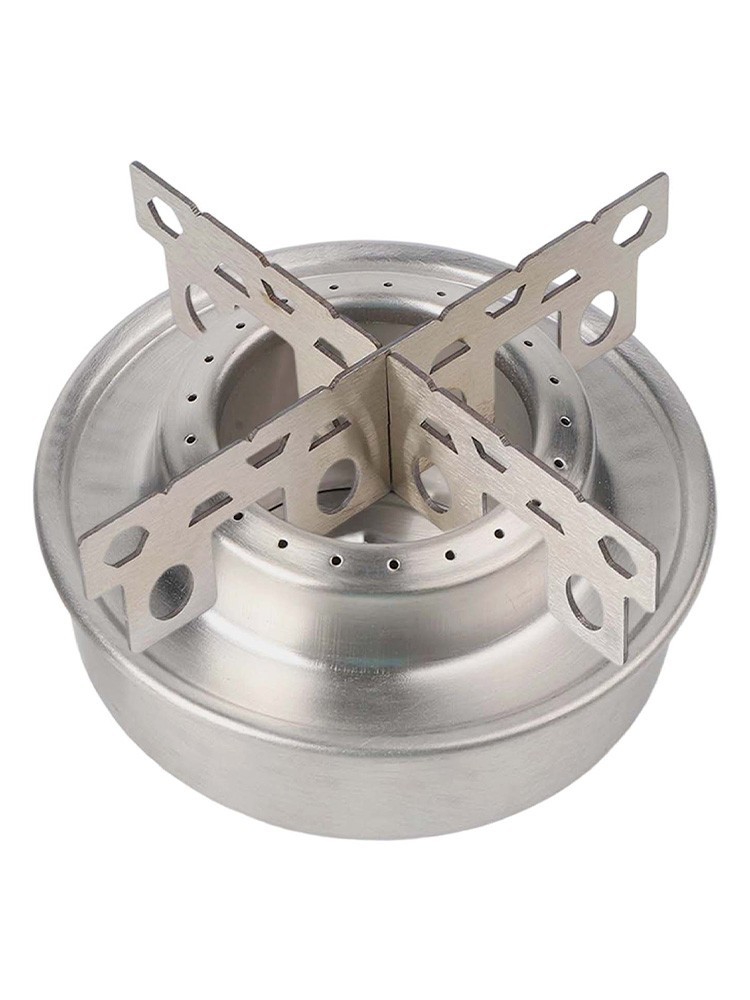 Outdoor Friendly Lightweight Alcohol Stove with Secure Cooking Platform