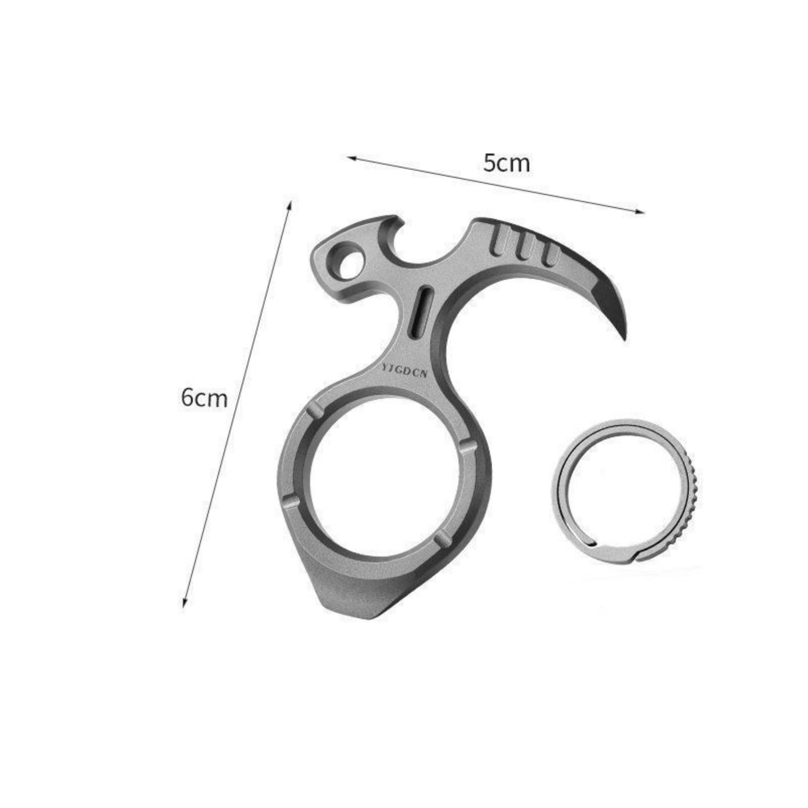 Titanium Alloy EDC Multi Tool Bottle Opener Outdoor Camping Pocket Gear