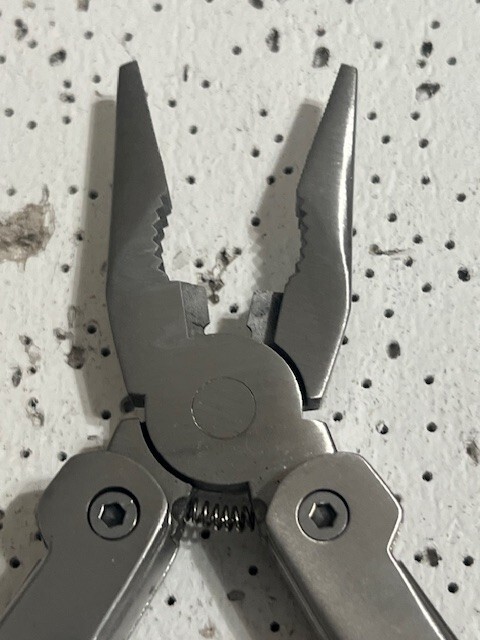NRA Multi-Tool 4.5” Pliers ,Knives , Can Opener , Ruler and Saw Wood Handle—