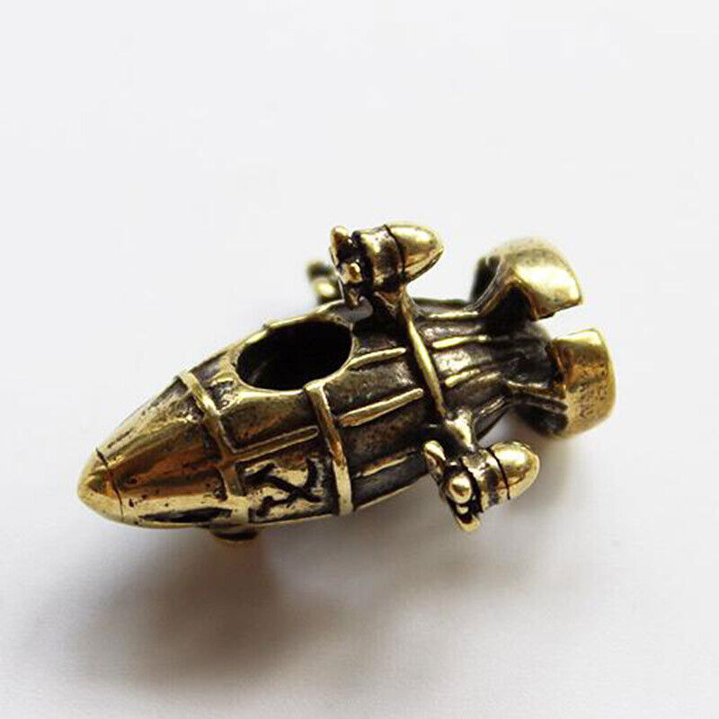 EDC Brass Airship Beads Pendant Paracord DIY Umbrella Rope Knife Decoration