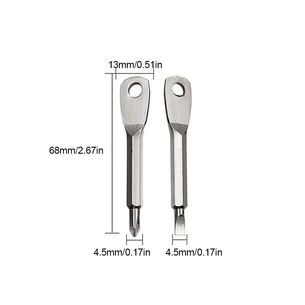 Backpacking Bike Mini Small Keyring Keychain Screwdriver Key Ring Chain Tool