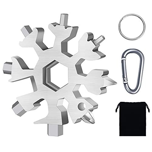 Versatile Snowflake Multi-tool 18 Functions – Ideal for Outdoors & Everyday Use