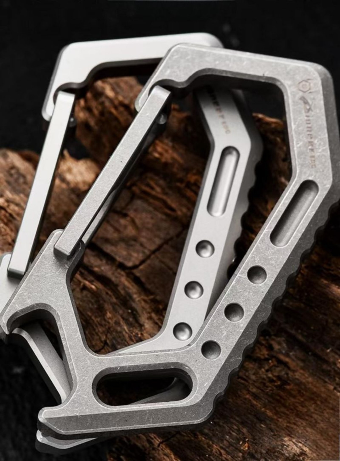 Titanium Keychain Carabiner Clip Key Holder Organizer with Bottle Opener EDC