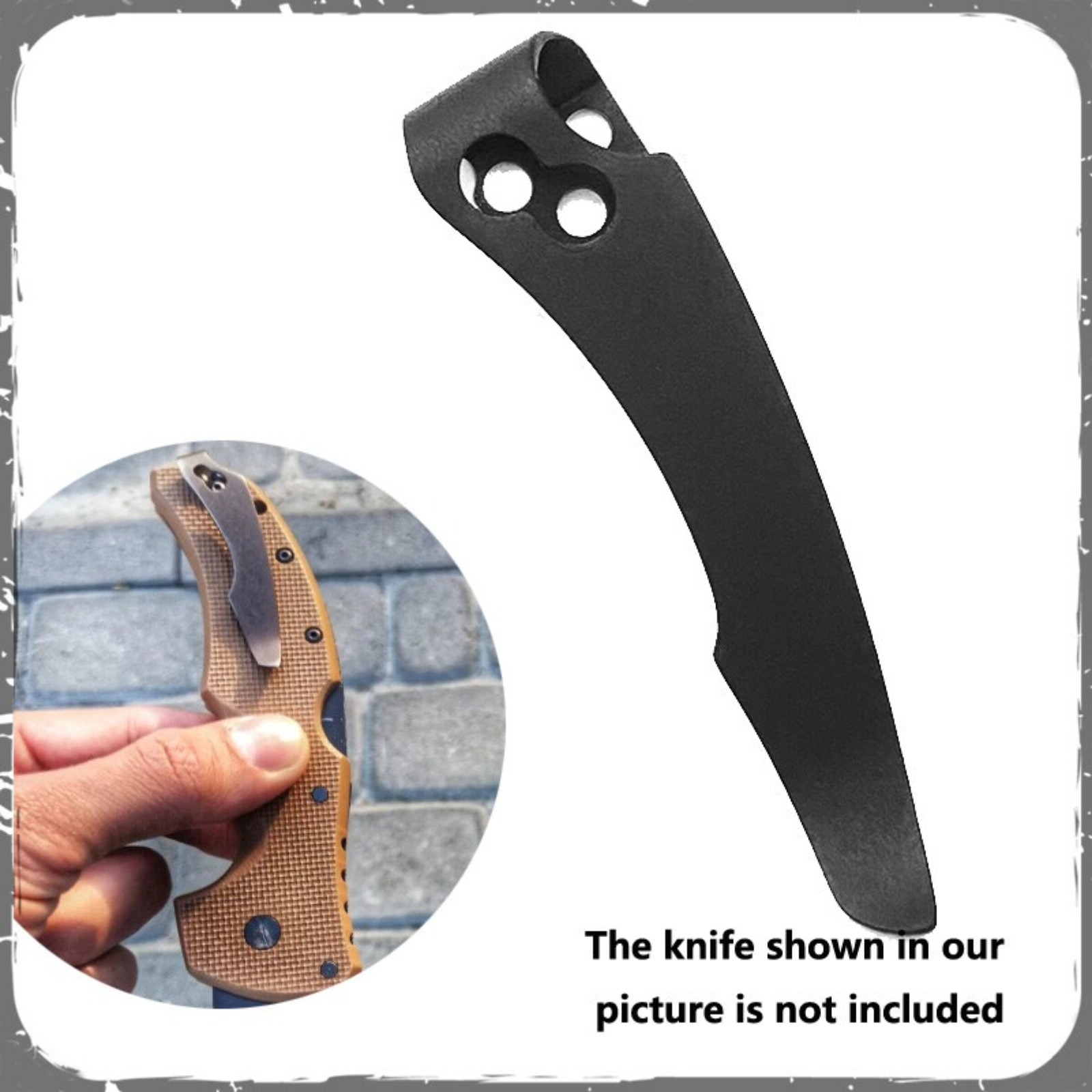 1PC Lsand Deep Carry Pocket Clip For Cold Steel Recon 1 Folding Knife Parts