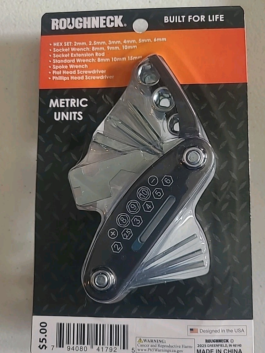 New in Package Roughneck 16-in-1 Metric MultiTool Multi Professional Tool!!