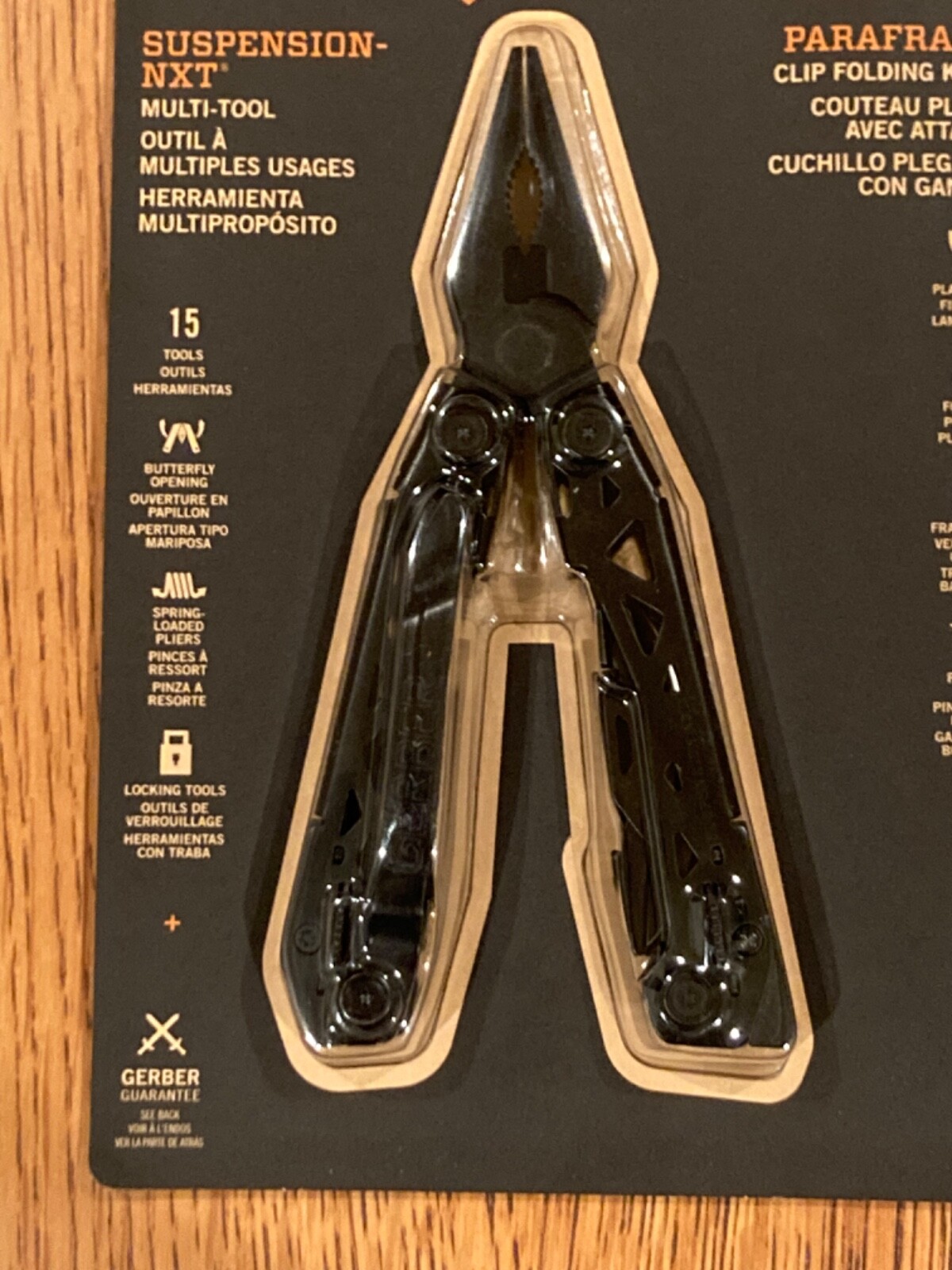 Gerber Suspension-NXT & Paraframe Combo (Black Stainless Multi-Tool & Knife)