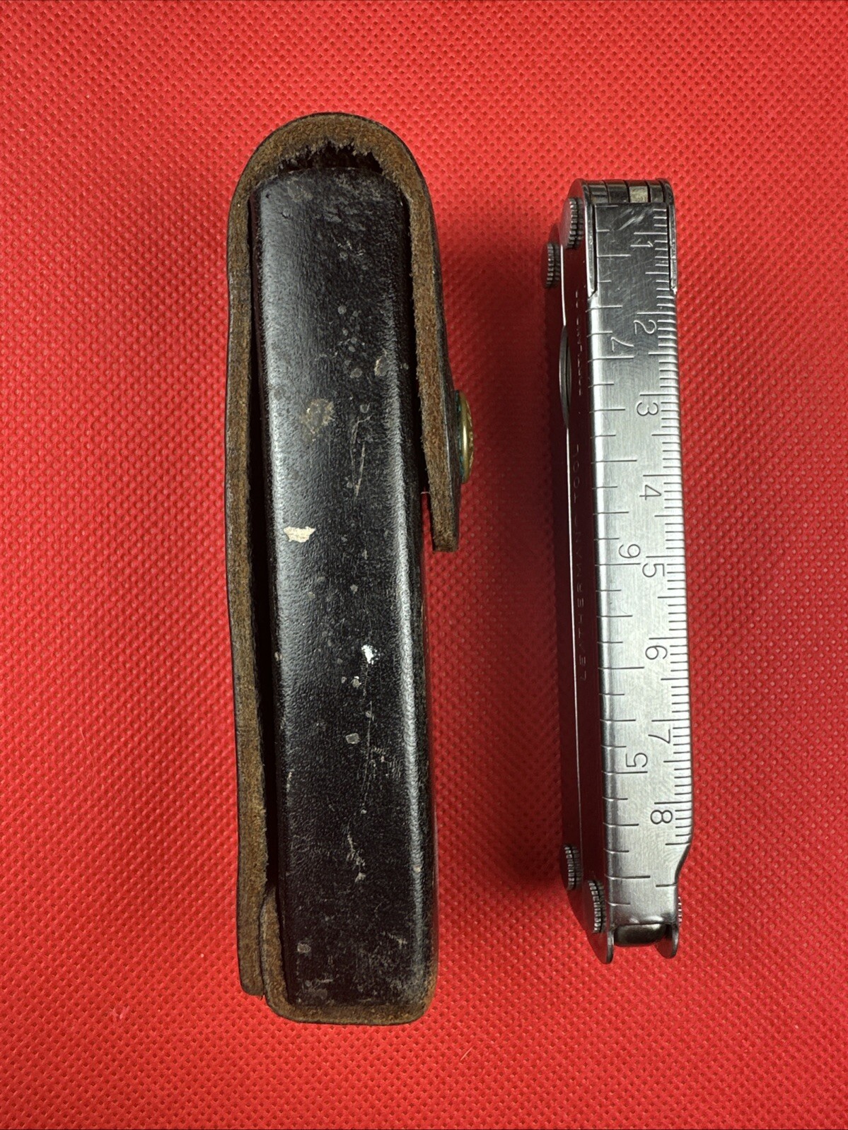1996-7 Original Leatherman PST II Leather Sheath, Scissor, fish hook file, combo