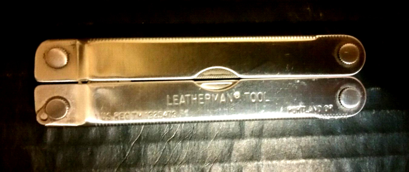 Leatherman Multi Twelve Tool Stainless 4″ No Sheath 2.5″ Blade Excellent + 1985