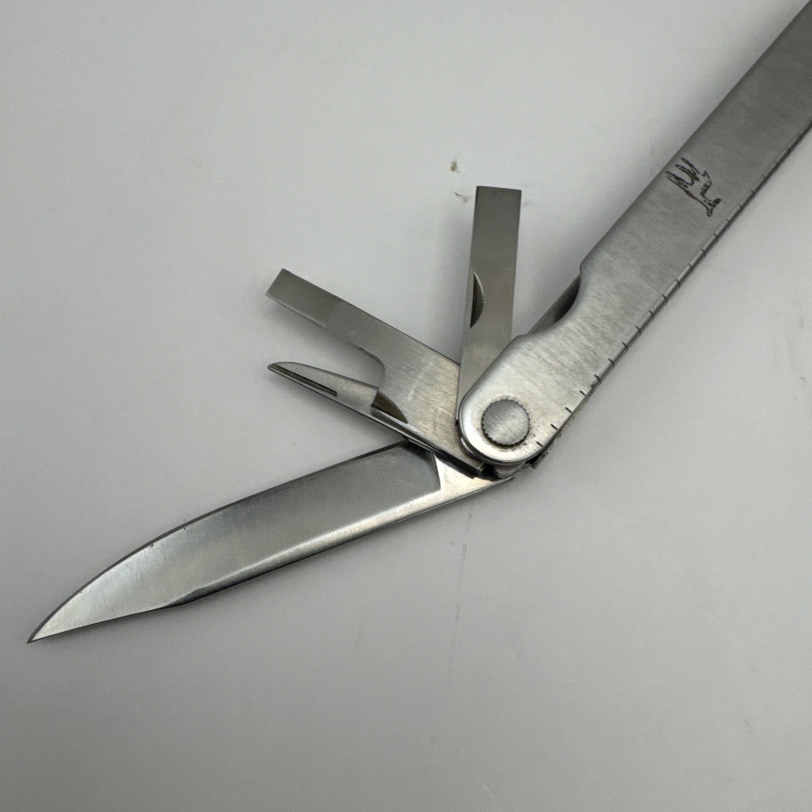 Early Vintage Leatherman Pocket Survival Tool (PST) w/ Original Leather Sheath