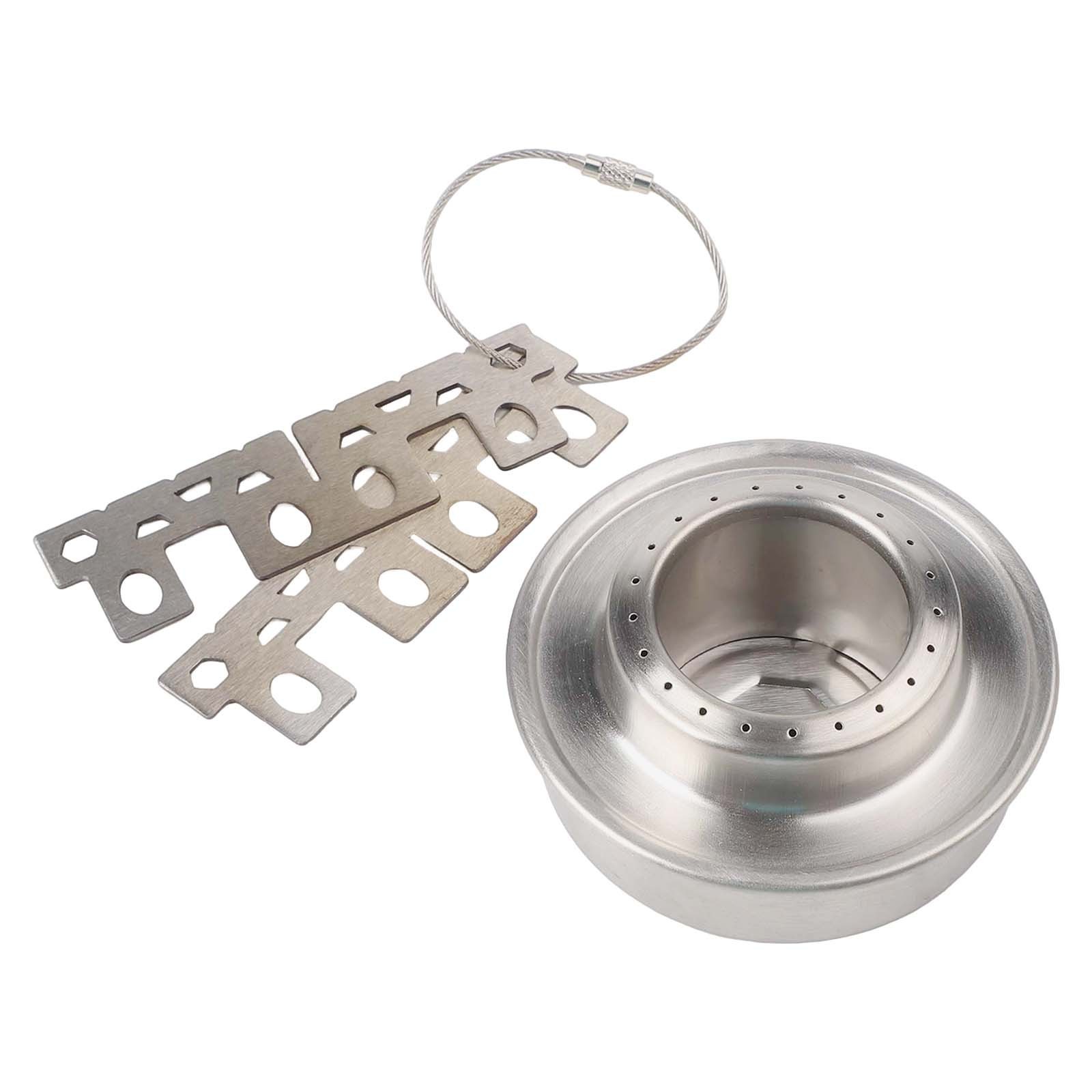 Outdoor Friendly Lightweight Alcohol Stove with Secure Cooking Platform