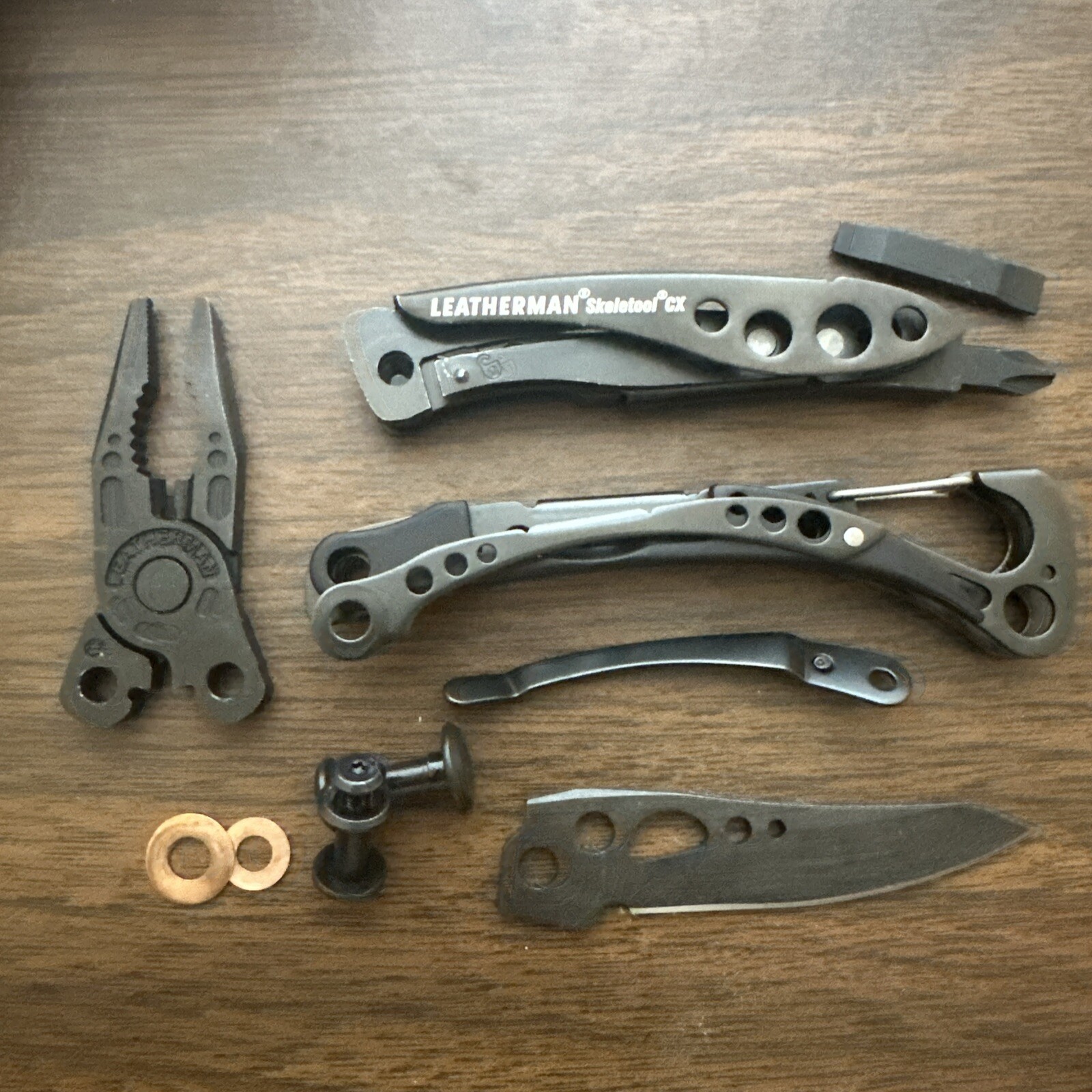New parts from BLACK Leatherman SKELETOOL CX: One (1) part for Repair or Mod